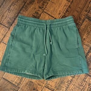 TNA Green Women's Drawstring Sweat Shorts